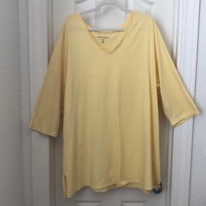 Woman Within Woman’s 3X Pastel Yellow Blouse
